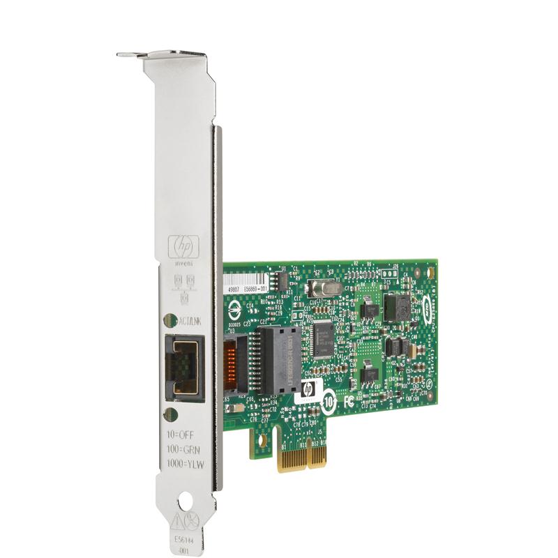 503746-B21 HP Single-Port RJ-45 1Gbps 10Base-T/100Base-TX/1000Base-T Gigabit Ethernet PCI Express x1 Server Network Adapter for ProLiant Servers