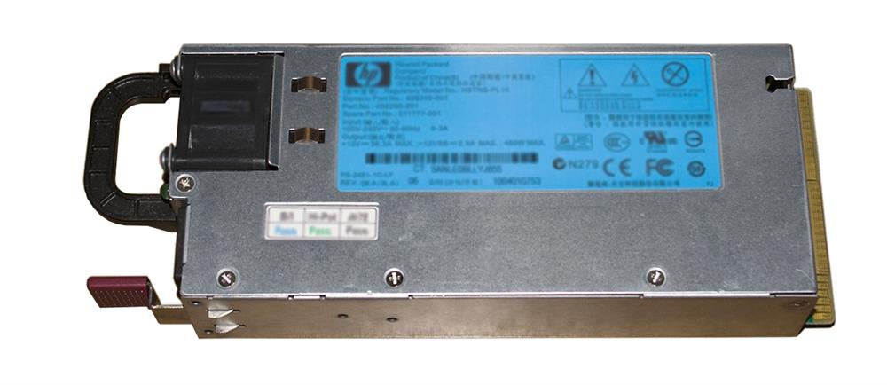 535684-B21 HP 460-Watts 12V AC Hot Swap High Efficiency Platinum Power Supply for ProLiant BL280C/BL460C/BL280C G6 Server