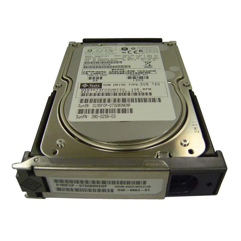 540-6604 Sun 73GB 10000RPM Fibre Channel 2Gbps 8MB Cache 3.5-inch Internal Hard Drive with Bracket for Fire Server V880