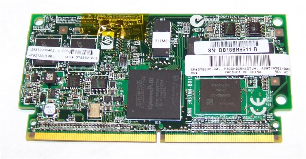 570502-002 HP 512MB FBWC (Flash Backed Write Cache) Memory Module for Smart Array P212/P410/P411 Controller (Refurbished)