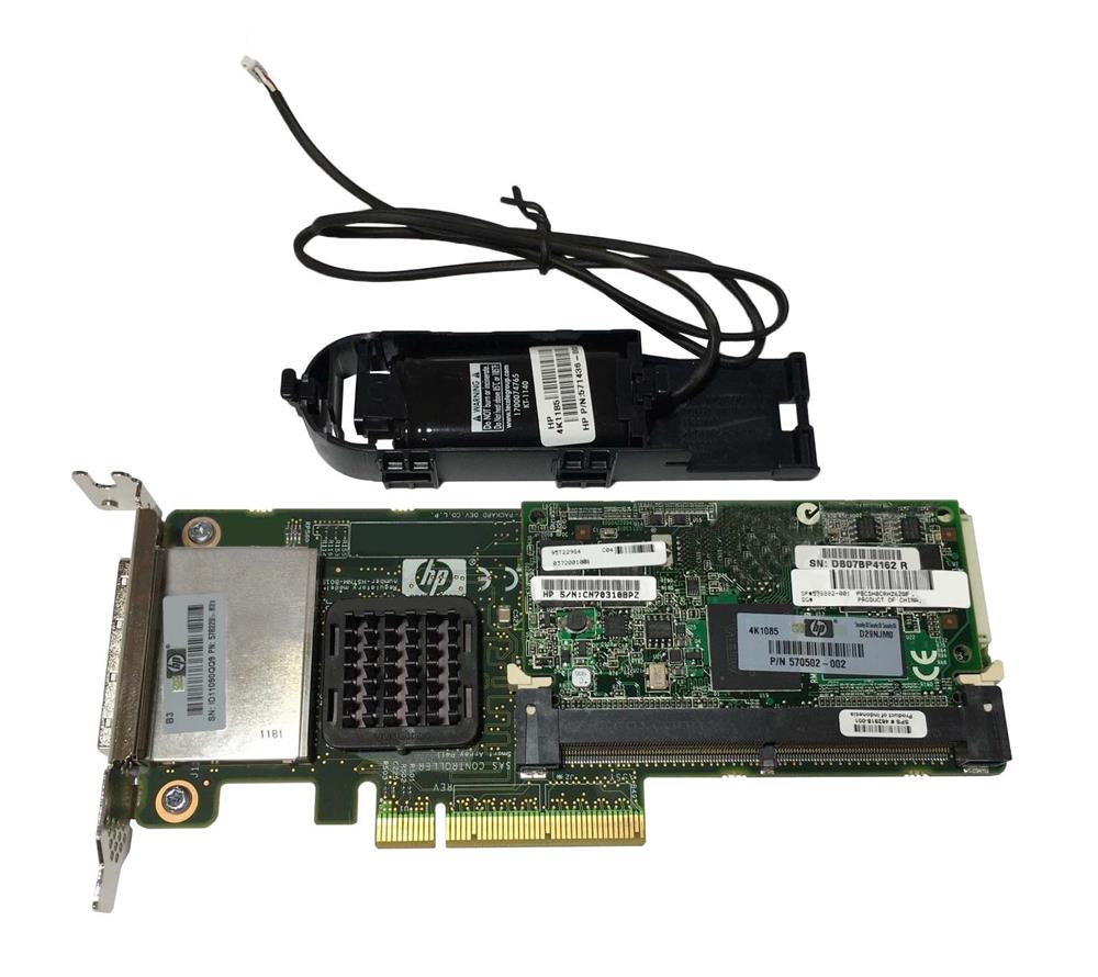 578229-B21 HP Smart Array P411 512MB Cache SAS 3Gbps PCI Express 2.0 x8 0/1/5/10/50 RAID Controller Card