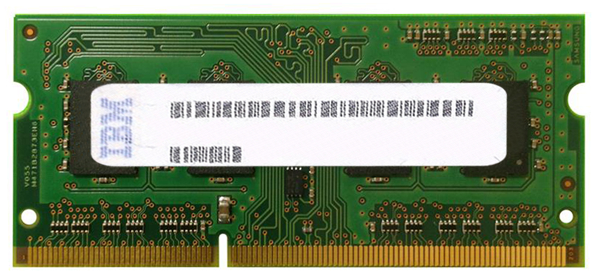 57Y6583 IBM Lenovo 2GB PC3-10600 DDR3-1333MHz non-ECC Unbuffered CL9 204-Pin SoDimm Dual Rank Memory Module