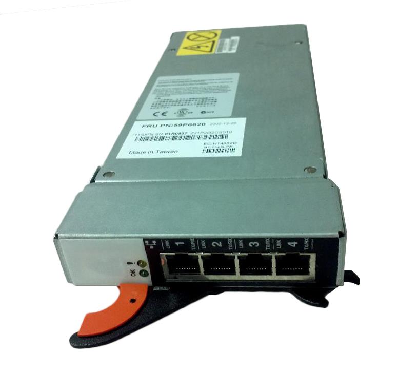 59P6620 IBM Quad Port Gigabit Ethernet Switch Module for BladeCenter (Refurbished)