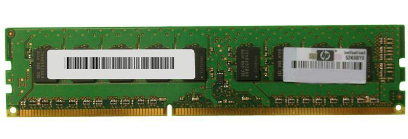 619974-001 HP 4GB PC3-10600 DDR3-1333MHz ECC Unbuffered CL9 240-Pin DIMM 1.35V Low Voltage Dual Rank Memory Module