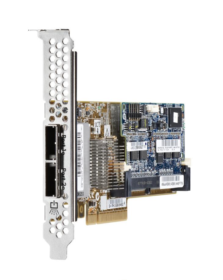 631674-B21 HP Smart Array P421 2GB Dual Port SAS 6Gbps / SATA 3Gbps PCI Express 3.0 x8 0/1/5/6/10/50/60 RAID Controller Card