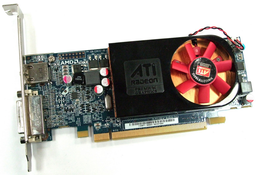 638406-001 HP AMD Radeon HD6570 2GB DDR3 128-Bit HDMI / DVI PCI-Express x16 Video Graphics Card