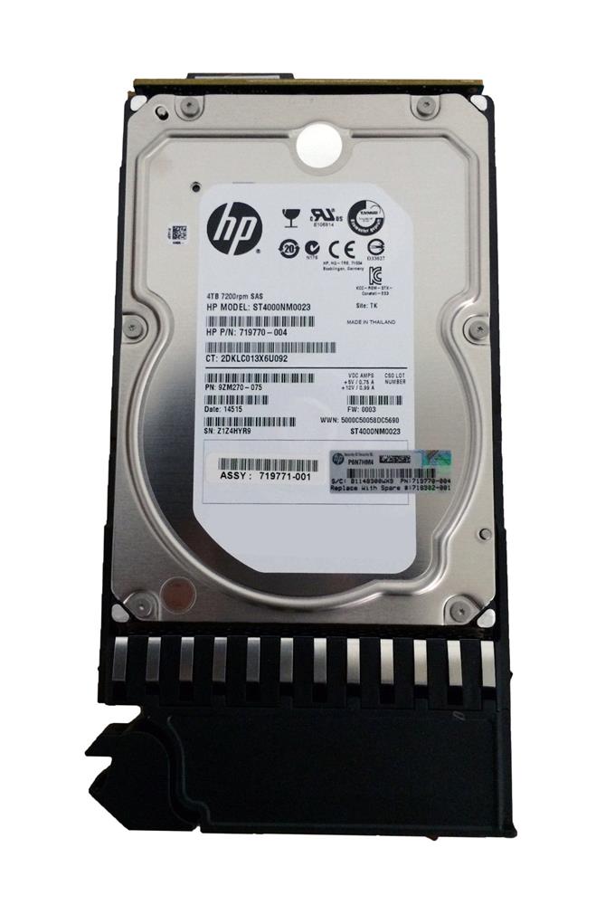 718302-001 HP 4TB 7200RPM SAS 6Gbps Dual Port Midline Hot Swap 3.5-inch Internal Hard Drive