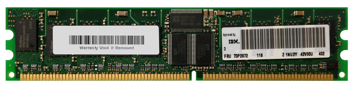 73P2872 IBM 512MB Kit (2 X 256MB) PC2100 DDR-266MHz Registered ECC CL2.5 184-Pin DIMM 2.5V Memory