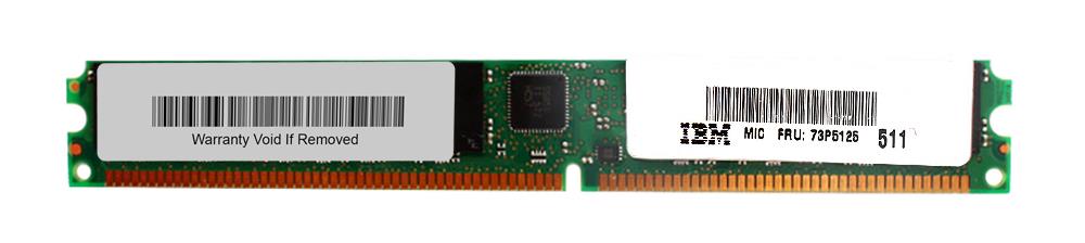 73P5125 IBM 1GB PC3200 DDR-400MHz Registered ECC CL3 184-Pin DIMM 2.5V Very Low Profile (VLP) Memory Module