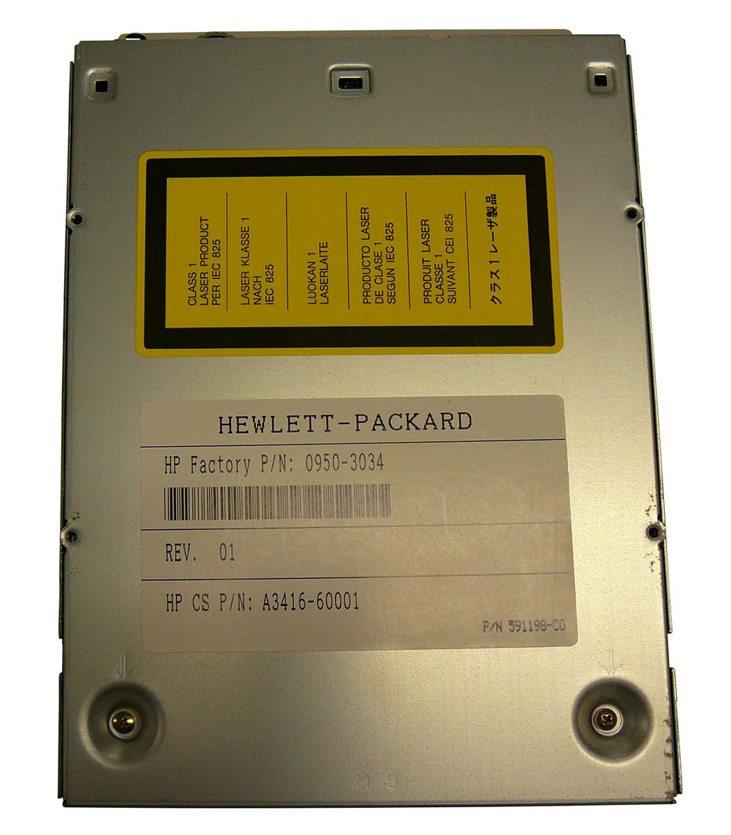 A3416-60001 HP 6x/32x DVD-ROM Narrow Single-Ended SCSI-2 50-Pin Optical Drive