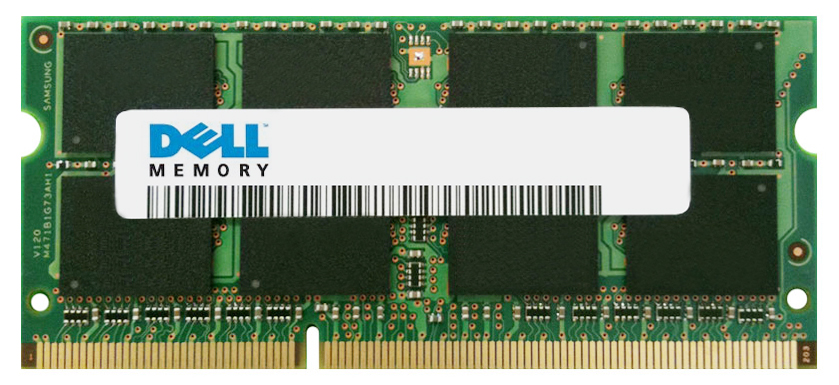 A4105740 Dell 8GB PC3-10600 DDR3-1333MHz non-ECC Unbuffered CL9 204-Pin SoDimm Dual Rank Memory Module