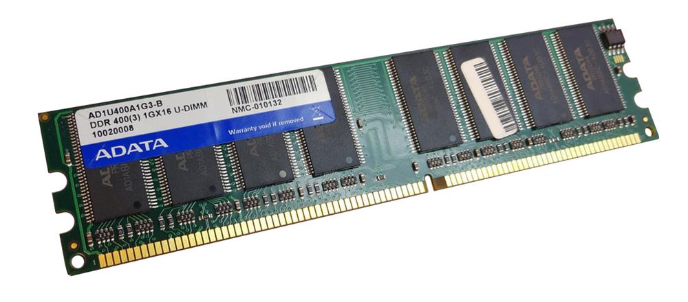 AD1U400A1G3-B ADATA 1GB DDR1 PC3200 Memory