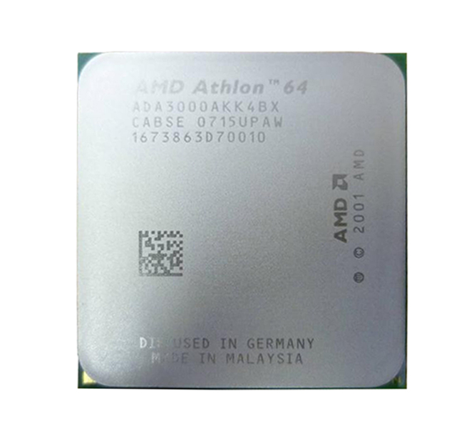 ADA3000AKK4BX AMD Athlon 64 3000+ 1-Core 2.00GHz 512K2 L2 Cache Socket 754 Processor