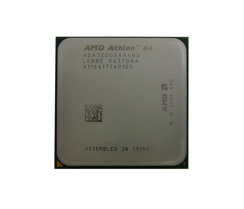 ADA3200DAA4BW AMD Athlon 64 3200+ 1-Core 2.00GHz 2.00GT/s 512KB L2 Cache Socket 939 Processor