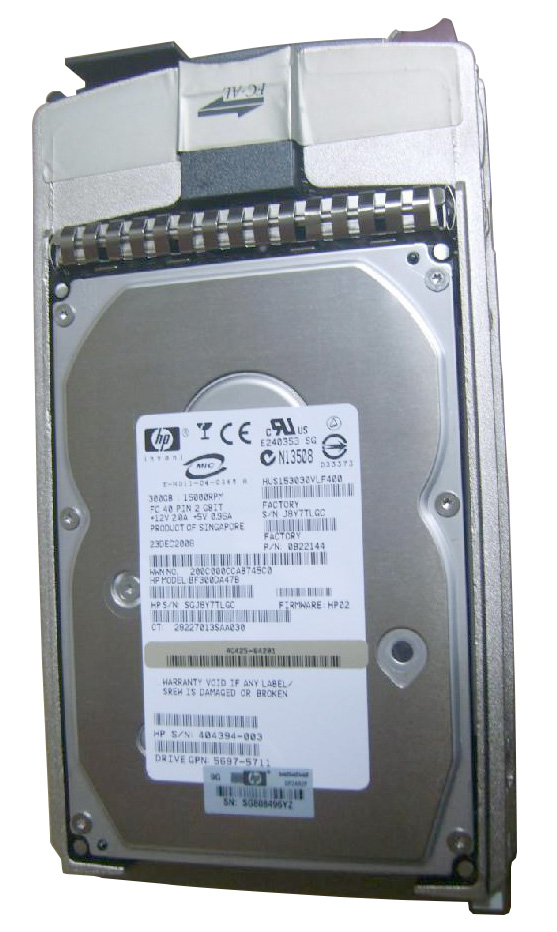 AG425B HP 300GB 15000RPM Fibre Channel 4Gbps Dual Port Hot Swap 3.5-inch Internal Hard Drive for StorageWorks