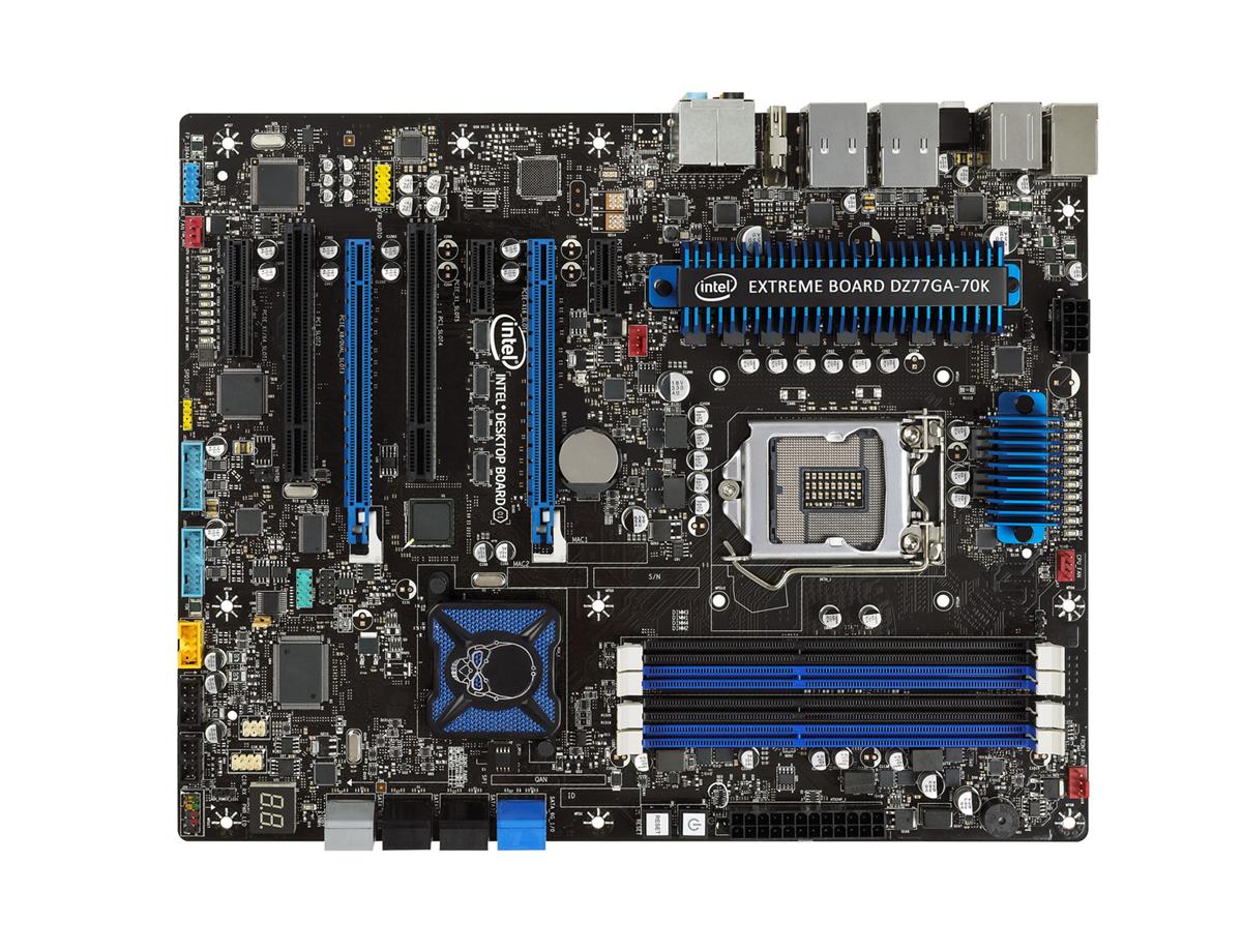 BOXDZ77GA70K Intel Desktop Motherboard DZ77GA-70K iZ77 Chipset Socket LGA1155 DDR3 ATX (Refurbished)