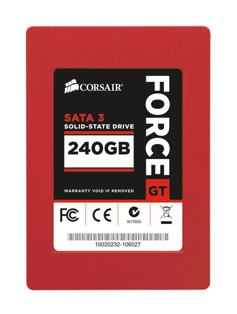 C-CSSD-F240GBGT-BK Corsair Force GT Series 240GB MLC SATA 6Gbps 2.5-inch Internal Solid State Drive (SSD)