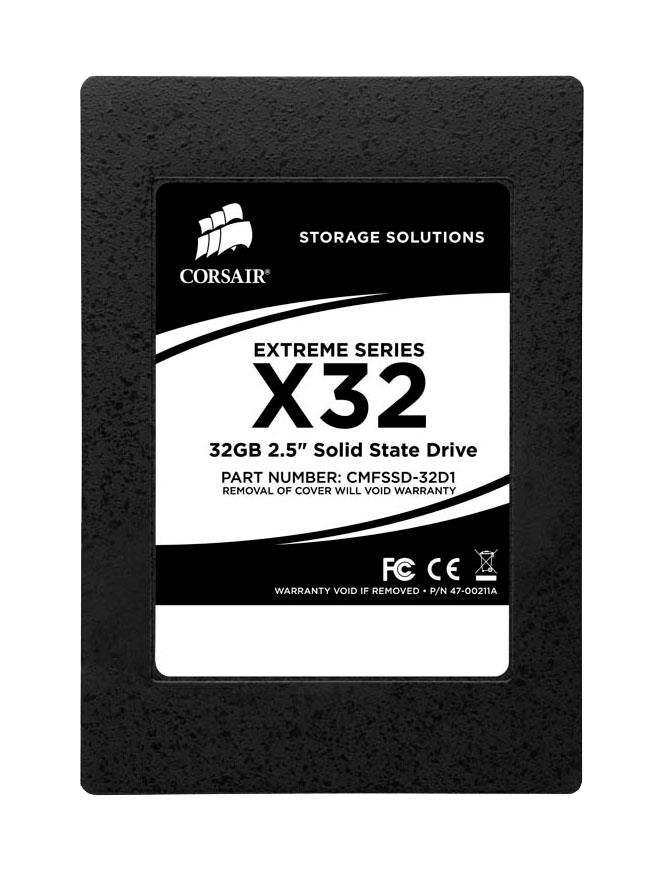CMFSSD-32D1 Corsair Extreme X32 Series 32GB MLC SATA 3Gbps 2.5-inch Internal Solid State Drive (SSD)