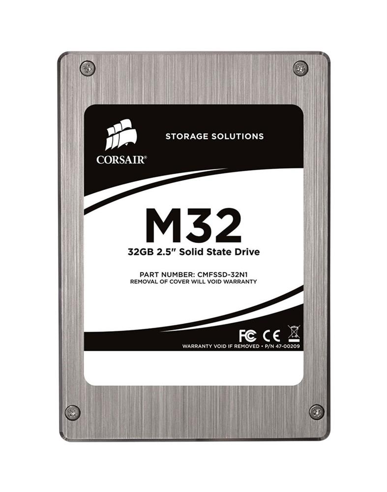 CMFSSD-32N1 Corsair M32 Series 32GB MLC SATA 3Gbps 2.5-inch Internal Solid State Drive (SSD)