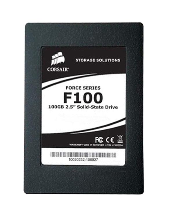 CSSD-F100GB2-BRKT Corsair Force F100 Series 100GB MLC SATA 3Gbps 2.5-inch Internal Solid State Drive (SSD)