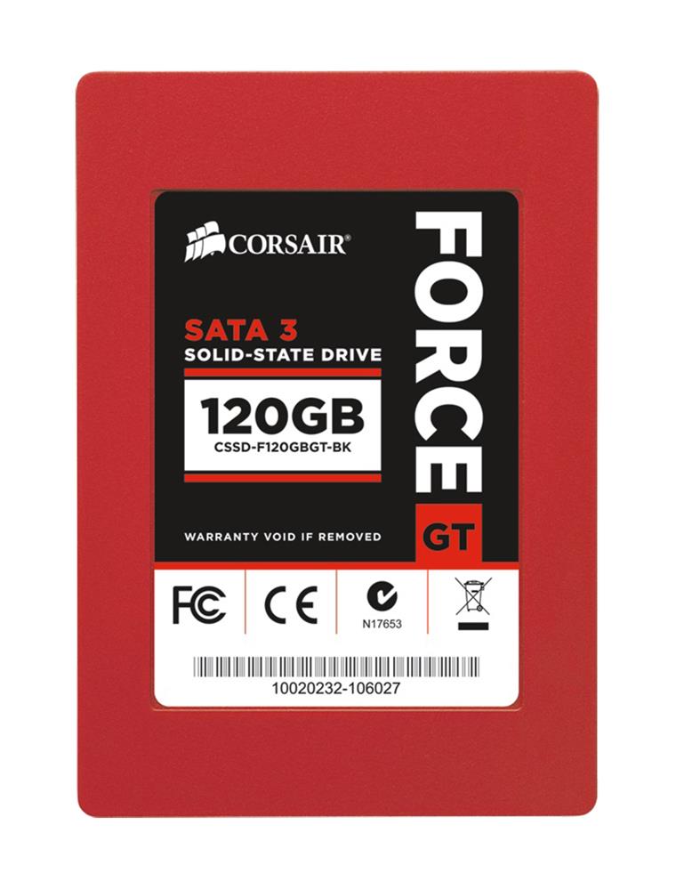 CSSD-F120GBGT-BK Corsair Force GT Series 120GB MLC SATA 6Gbps 2.5-inch Internal Solid State Drive (SSD)