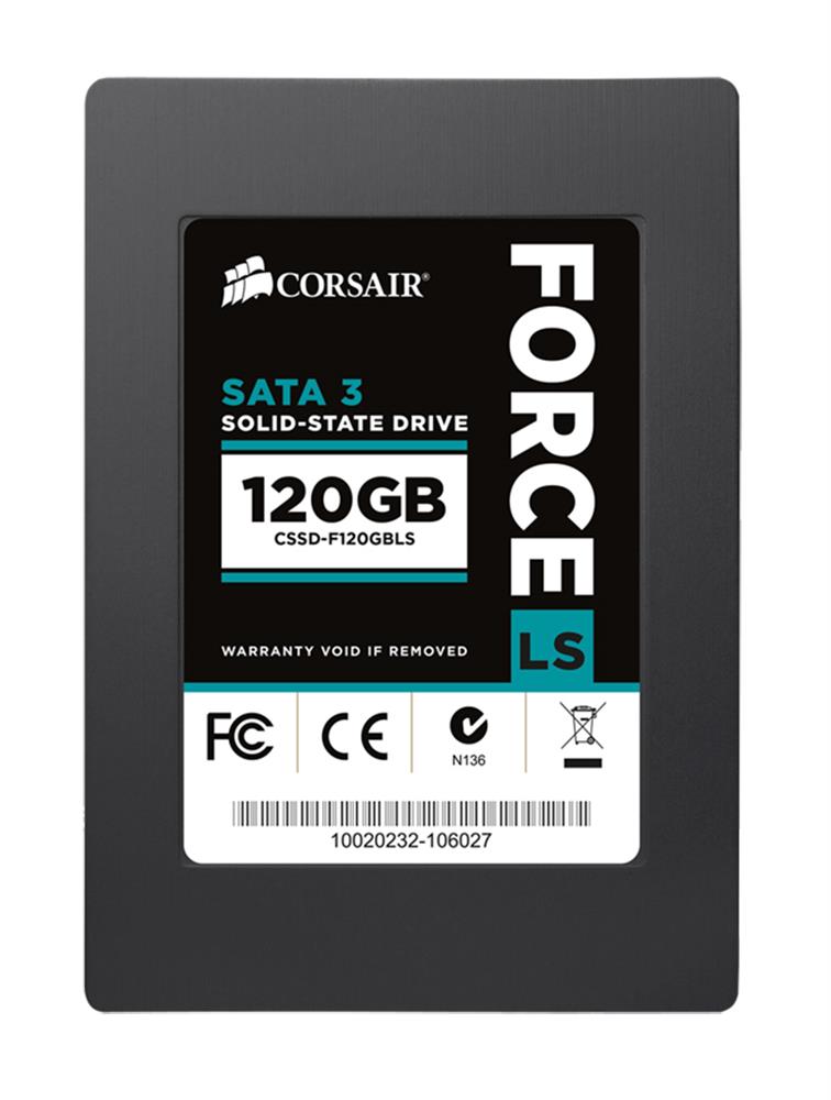 CSSD-F120GBLS Corsair Force LS Series 120GB MLC SATA 6Gbps 2.5-inch Internal Solid State Drive (SSD)