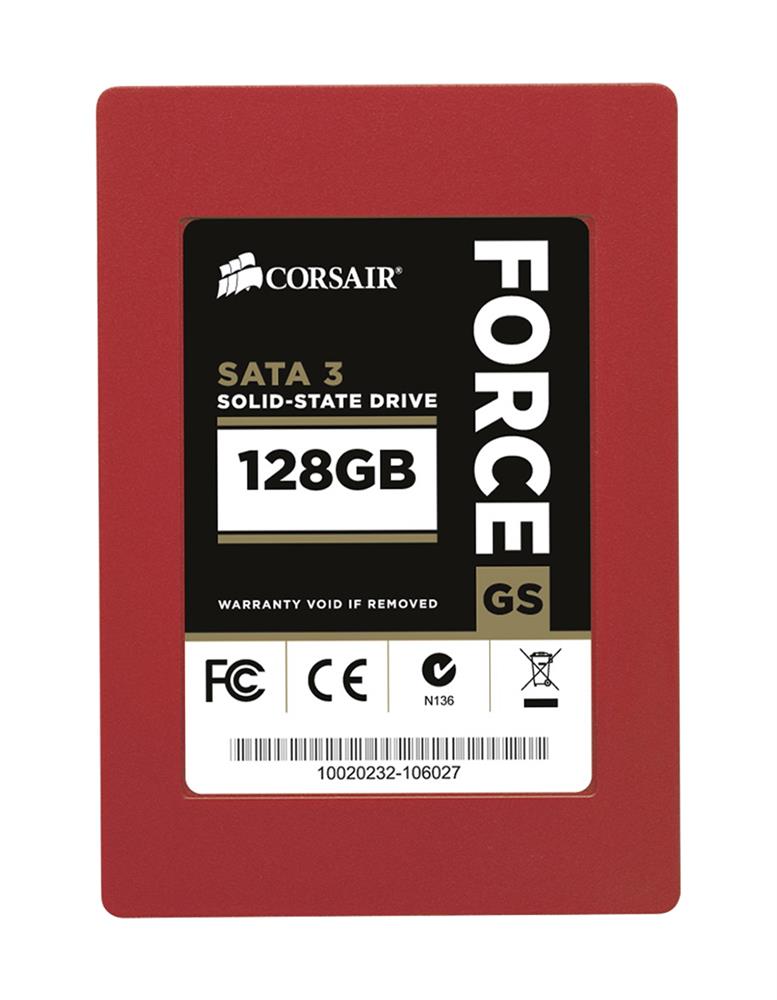 CSSD-F128GBGS Corsair Force GS Series 128GB MLC SATA 6Gbps 2.5-inch Internal Solid State Drive (SSD)