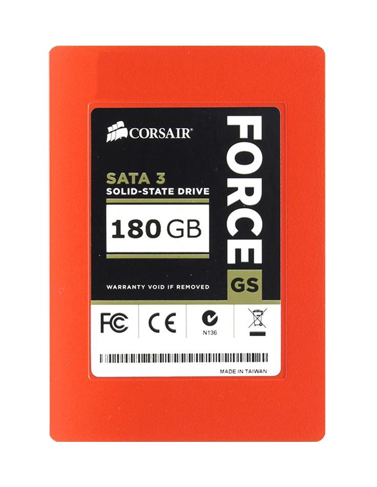 CSSD-F180GBGS-BK Corsair Force GS Series 180GB MLC SATA 6Gbps 2.5-inch Internal Solid State Drive (SSD)