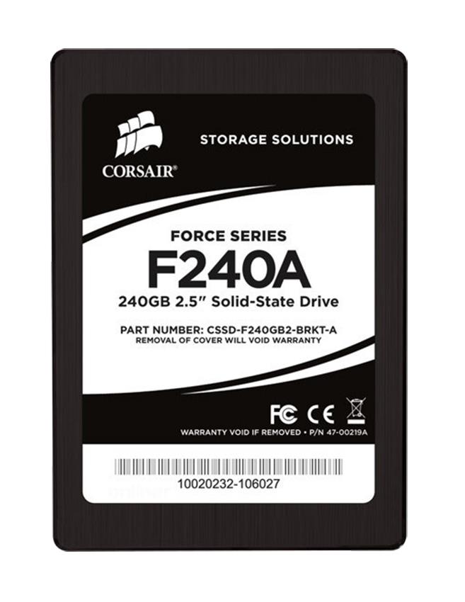 CSSD-F240GB2-BRKT-A Corsair Force F240A Series 240GB MLC SATA 3Gbps 2.5-inch Internal Solid State Drive (SSD)