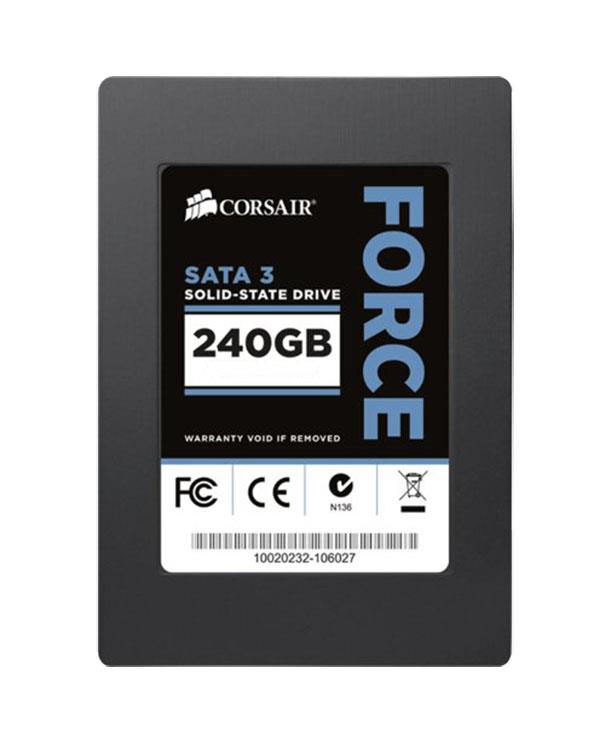 CSSD-F240GB3-BK-A1 Corsair Force 3 Series 240GB MLC SATA 6Gbps 2.5-inch Internal Solid State Drive (SSD)