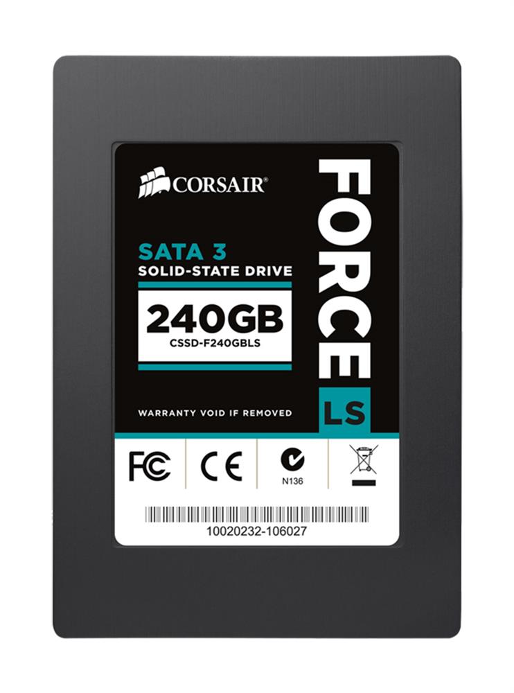 CSSD-F240GBLS Corsair Force LS Series 240GB MLC SATA 6Gbps 2.5-inch Internal Solid State Drive (SSD)