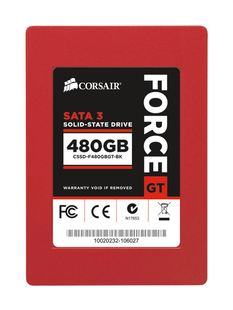 CSSD-F480GBGT-BK Corsair Force GT Series 480GB MLC SATA 6Gbps 2.5-inch Internal Solid State Drive (SSD)