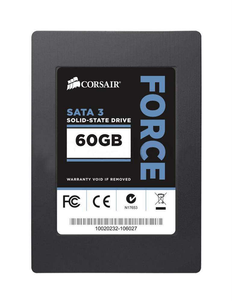 CSSD-F60GB3A Corsair Force 3 Series 60GB MLC SATA 6Gbps 2.5-inch Internal Solid State Drive (SSD)