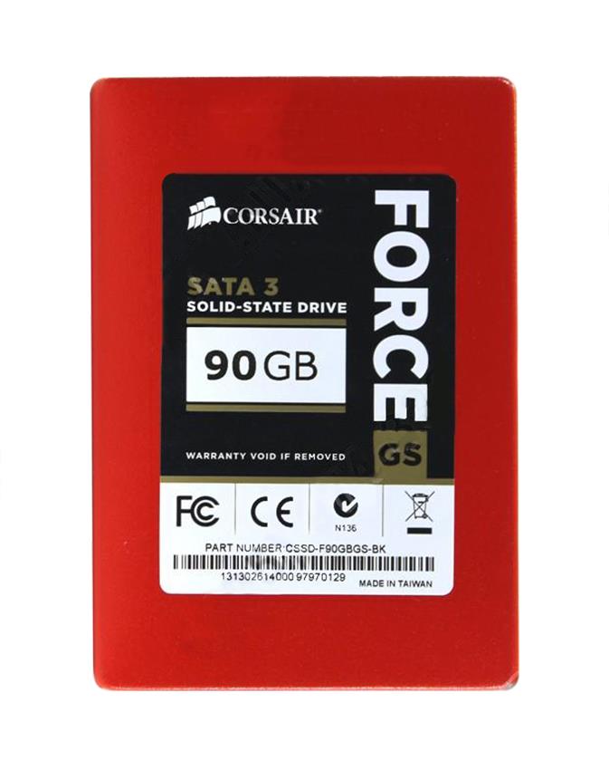 CSSD-F90GBGS-BK Corsair Force GS Series 90GB MLC SATA 6Gbps 2.5-inch Internal Solid State Drive (SSD)