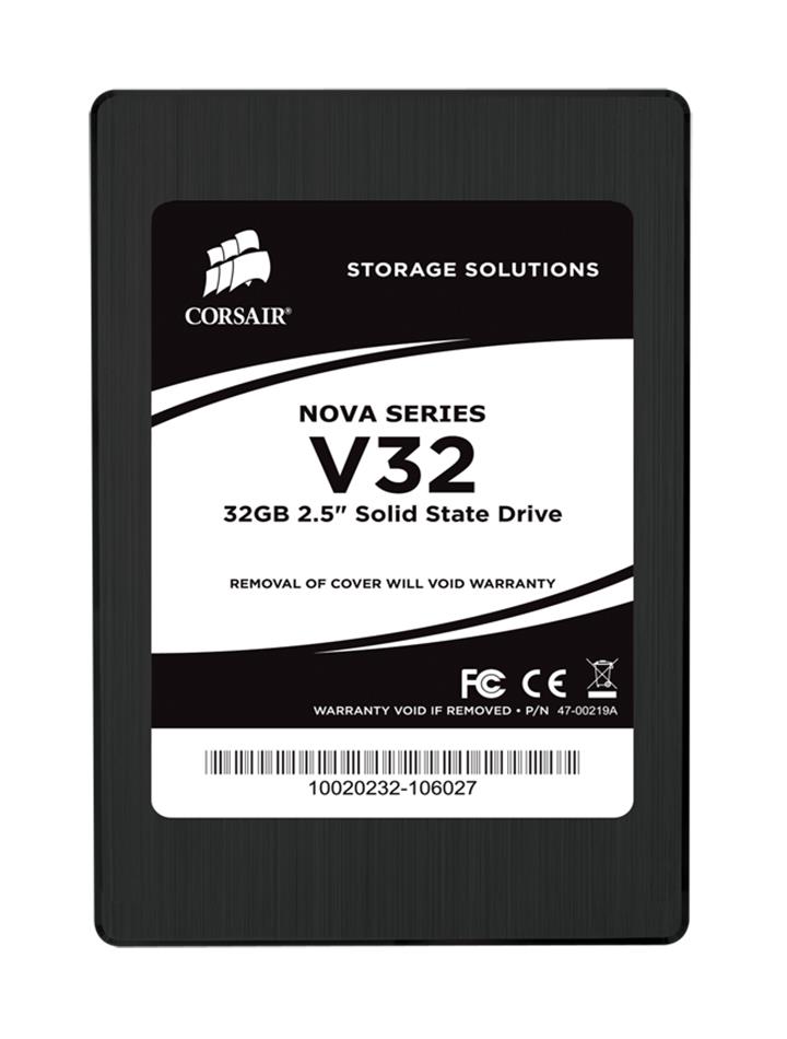 CSSD-V32GB2-BRKT-A1 Corsair Nova V32 Series 32GB MLC SATA 3Gbps 2.5-inch Internal Solid State Drive (SSD)