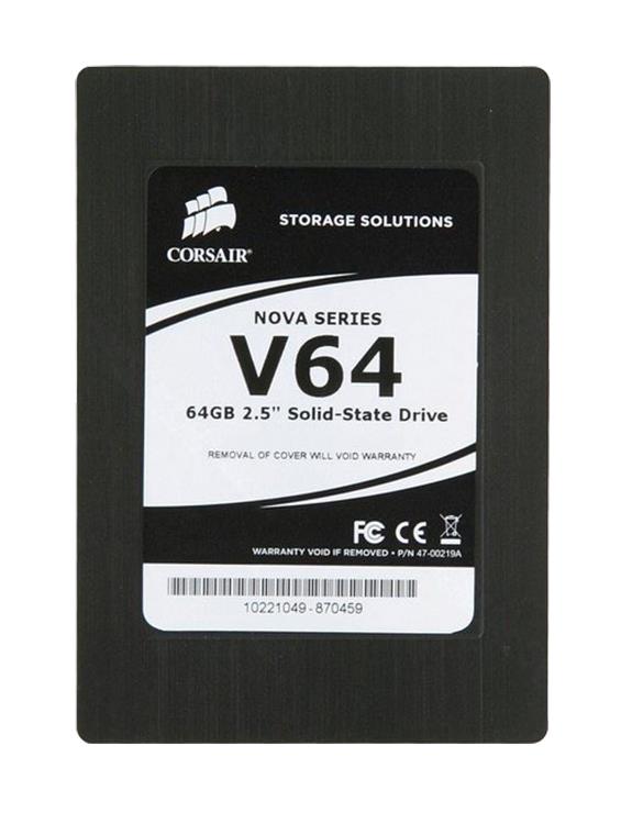 CSSD-V64GB2-BRKT Corsair Nova V64 Series 64GB MLC SATA 3Gbps 2.5-inch Internal Solid State Drive (SSD)