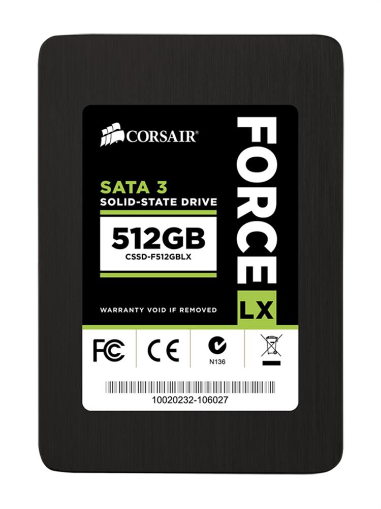 CSSDF512GBLX Corsair Force LX Series 512GB MLC SATA 6Gbps 2.5-inch Internal Solid State Drive (SSD)