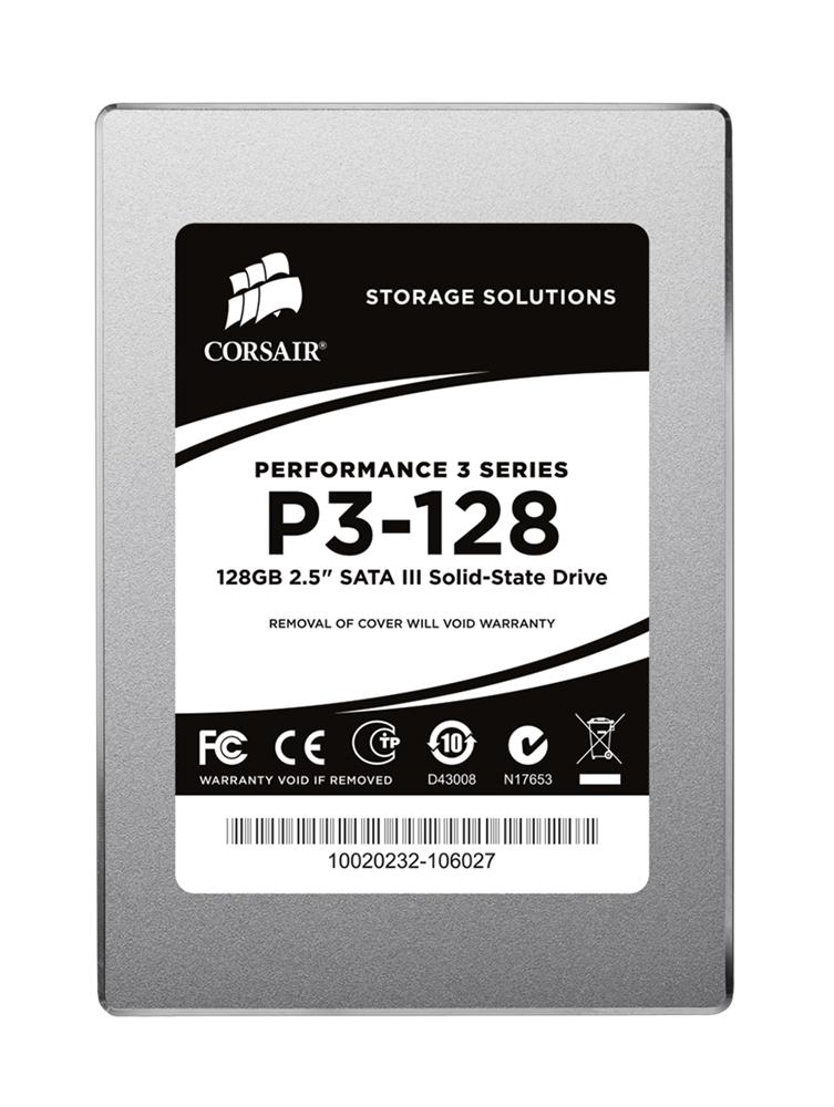 CSSDP3128GB2 Corsair Performance P3-128 Series 128GB MLC SATA 6Gbps 2.5-inch Internal Solid State Drive (SSD)