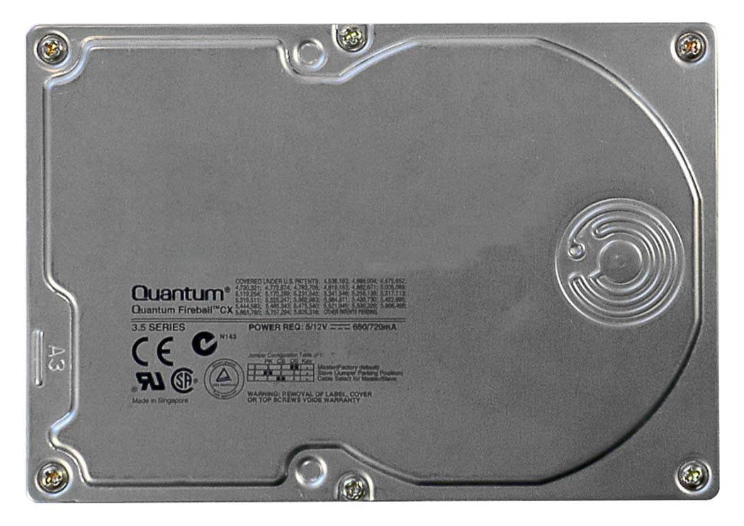 CX84A Quantum Fireball CX 8.4GB 5400RPM ATA-66 512KB Cache 3.5-inch Internal Hard Drive