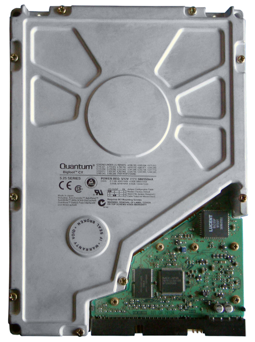CY64A Quantum Bigfoot CY 6.5GB 3600RPM ATA/IDE 128KB Cache 5.25-inch Internal Hard Drive