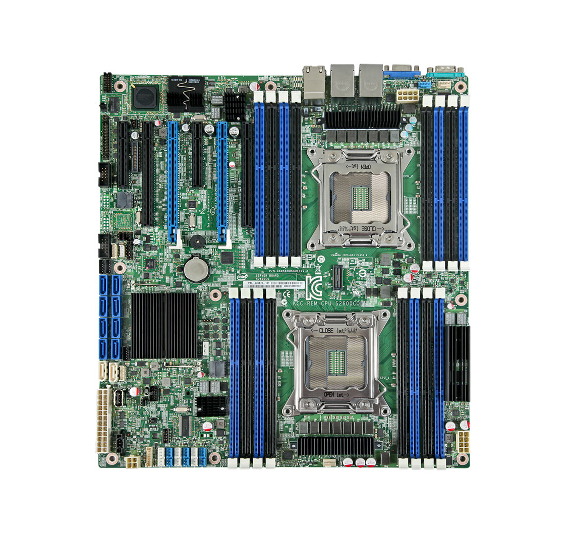 DBS2600COE Intel Server Board S2600COE LGA2011 Socket C600-A FireWire 4 x Gigabit (Refurbished)