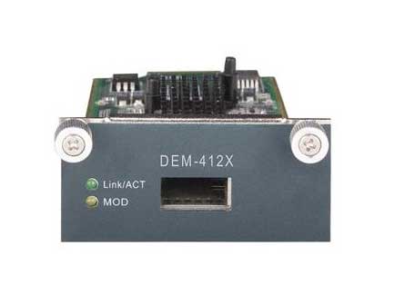 DEM-412X D-Link 2-Port 10-Gigabit Module with XFP Slot for DXS-3250 EX Stack Ethernet Switch (Refurbished)