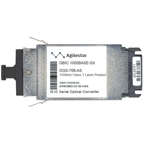 DGS-708-AS Agilestar 1.25Gbps 1000Base-ZX Single-mode Fiber 80km 1550nm Duplex SC Connector GBIC Transceiver Module for D-Link Compatible