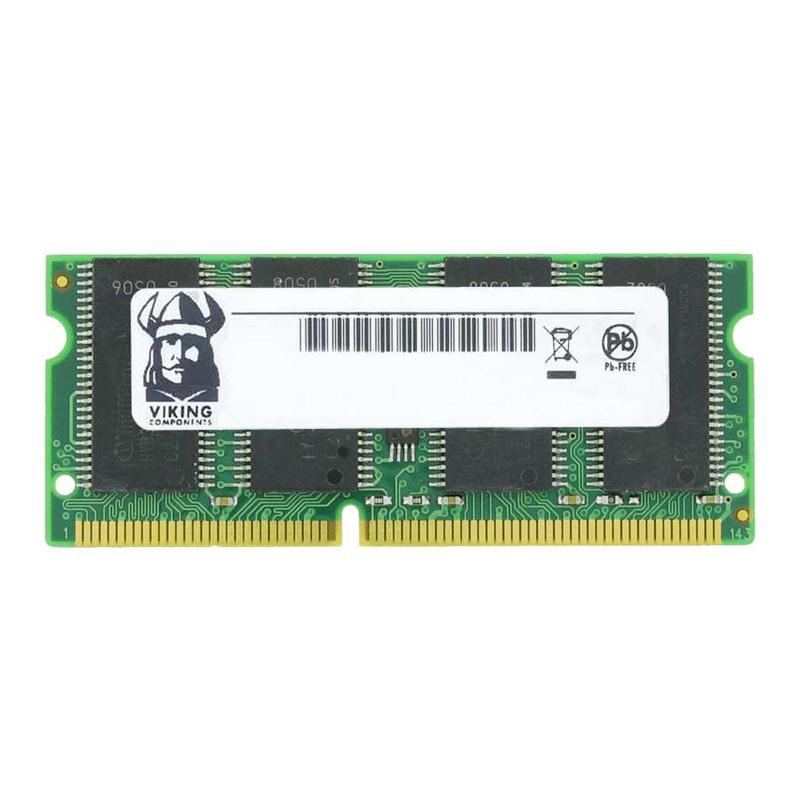 DL2700DDR/128S Viking 128MB PC2700 DDR-333MHz non-ECC Unbuffered CL2.5 200-Pin SoDimm Memory Module 