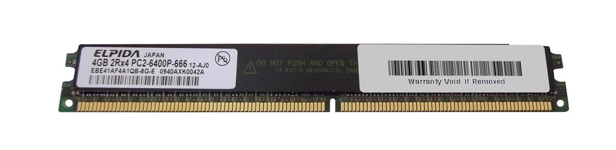 EBE41AF4A1QB-8G-E Elpida 4GB PC2-6400 DDR2-800MHz ECC Registered CL6 240-Pin Very Low Profile (VLP) DIMM Dual Rank Memory Module