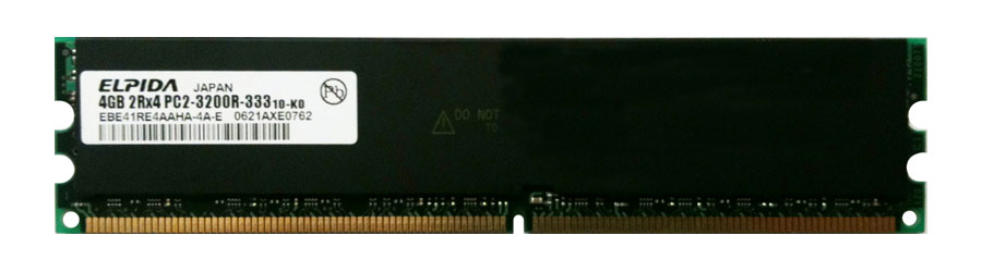 EBE41RE4AAHA-4A-E Elpida 4GB PC2-3200 DDR2-400MHz ECC Registered CL3 240-Pin DIMM Dual Rank Memory Module