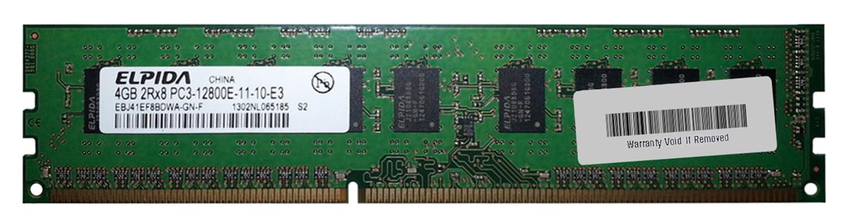 EBJ41EF8BDWA-GN-F Elpida 4GB PC3-12800 DDR3-1600MHz ECC Unbuffered CL11 240-Pin DIMM 1.35V Low Voltage Dual Rank Memory Module
