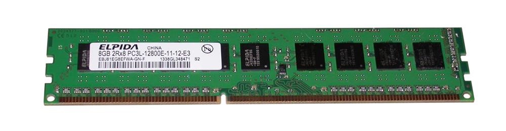 EBJ81EG8EFWA-GN-F Elpida 8GB PC3-12800 DDR3-1600MHz ECC Unbuffered CL11 240-Pin DIMM 1.35V Low Voltage Memory Module