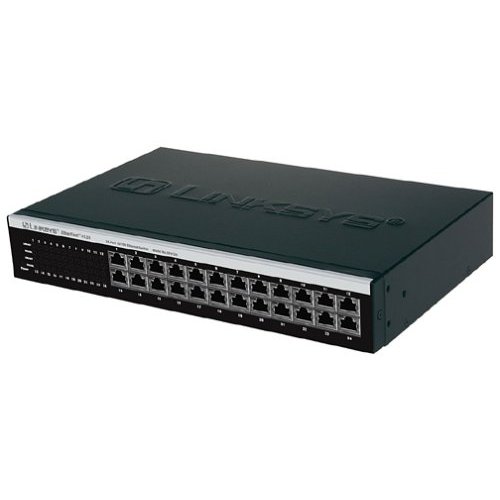 EF4124 Linksys EtherFast 4124 24-Ports RJ-45 100Mbps 10Base-T/100Base-TX Fast Ethernet Desktop Switch (Refurbished)
