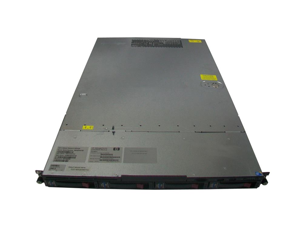 EJ002BR HP StorageWorks D2D2504i 4TB (4 x 1TB) 7200RPM SATA 3Gbps 1U Rack-mount LTO Ultrium Virtual Tape Library and NAS (Refurbished)